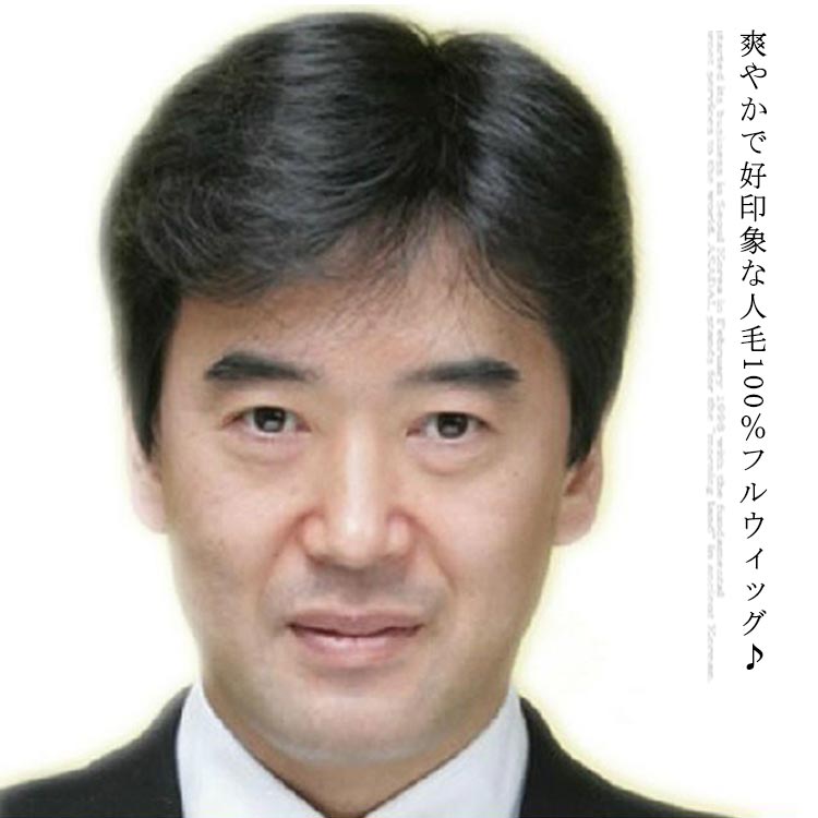 フルウィッグ 人毛100% メンズ ウィッグ 短髪 医療用かつら 医療用ウィッグ 男性 人毛ウィッグ ショートウィッグ 全頭かつら オールかつら 送料無料 医療用 人毛カツラ 自然 通気性 人工頭皮
