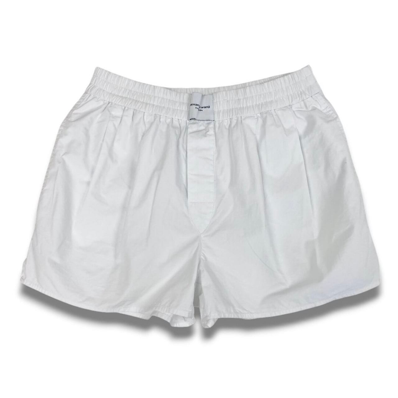 Alexander Wang ウエストロゴ ハーフパンツ コットン ショートパンツ レディース A3-00116