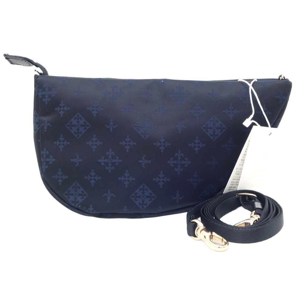 ミニバッグ 斜め掛けショルダーバッグ ナイロン ネイビー / 450035 未使用