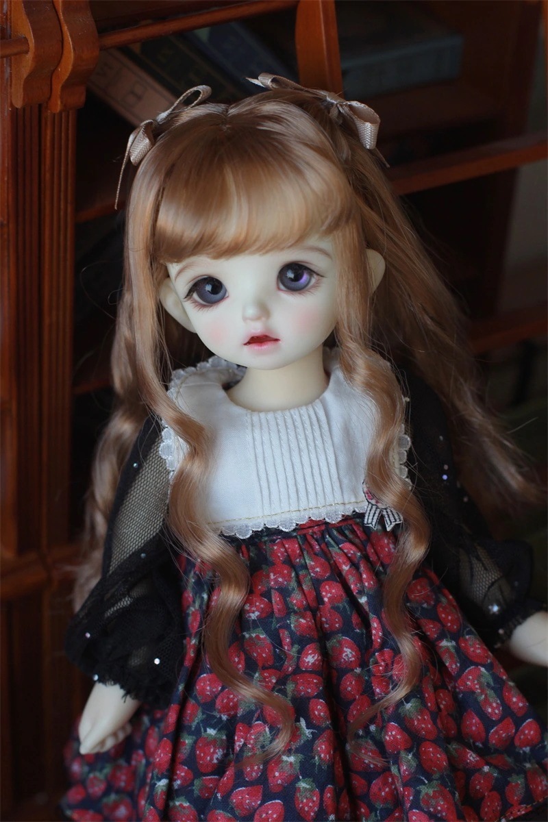 【2枚購入で200円 OFF！急速出荷】Bjd 3ポイント4ポイント6ポイント女性ウィッグミルクシルクカーリーヘアリボンビッグウェーブ