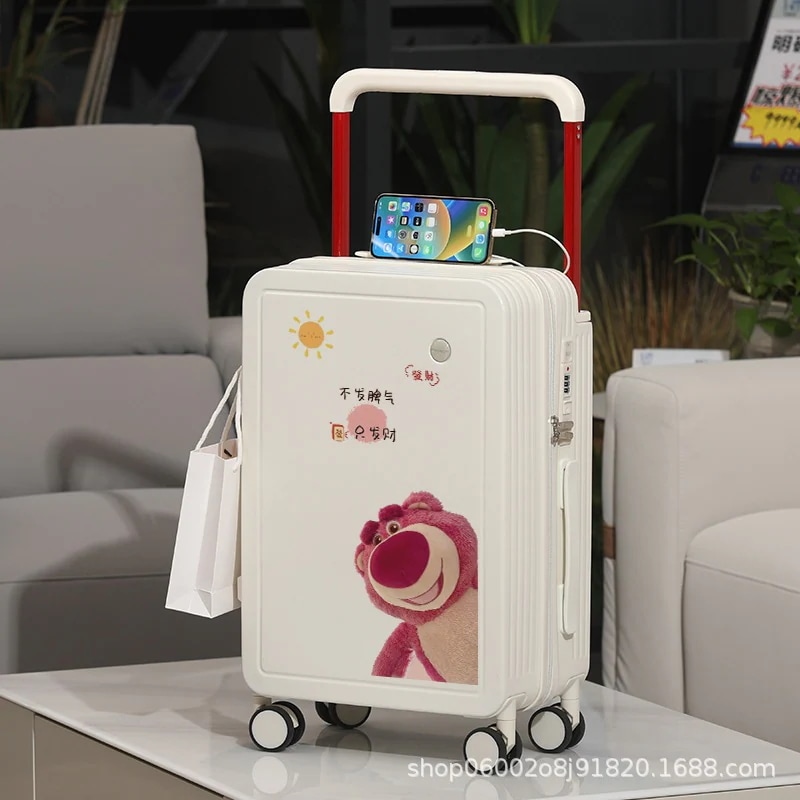 ワイドトロリー プリント ストロベリーベア ラゲージ レディース 学生 20 ラゲージ トロリー 頑丈 耐久性 メンズ 5,809円