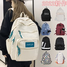 2022リュック 韓国 学生バッグ大容量カジュアルバッグバッグ 通学リュック カバン 男女兼用