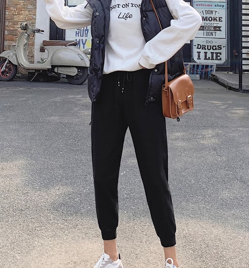 ボトムス デート モテアイテム クロップド スウェットパンツ ポケット 綿 コットン 大人可愛い きれいめ 上品 おしゃれ かっこいい 大人可愛い ラブリー キュート ガーリー クール モード系