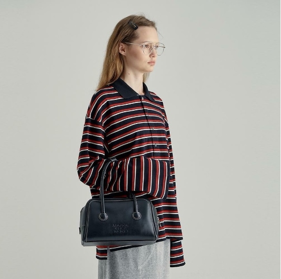 【MARGESHERWOOD】 SOFT TOTE : BLACK PLAIN
