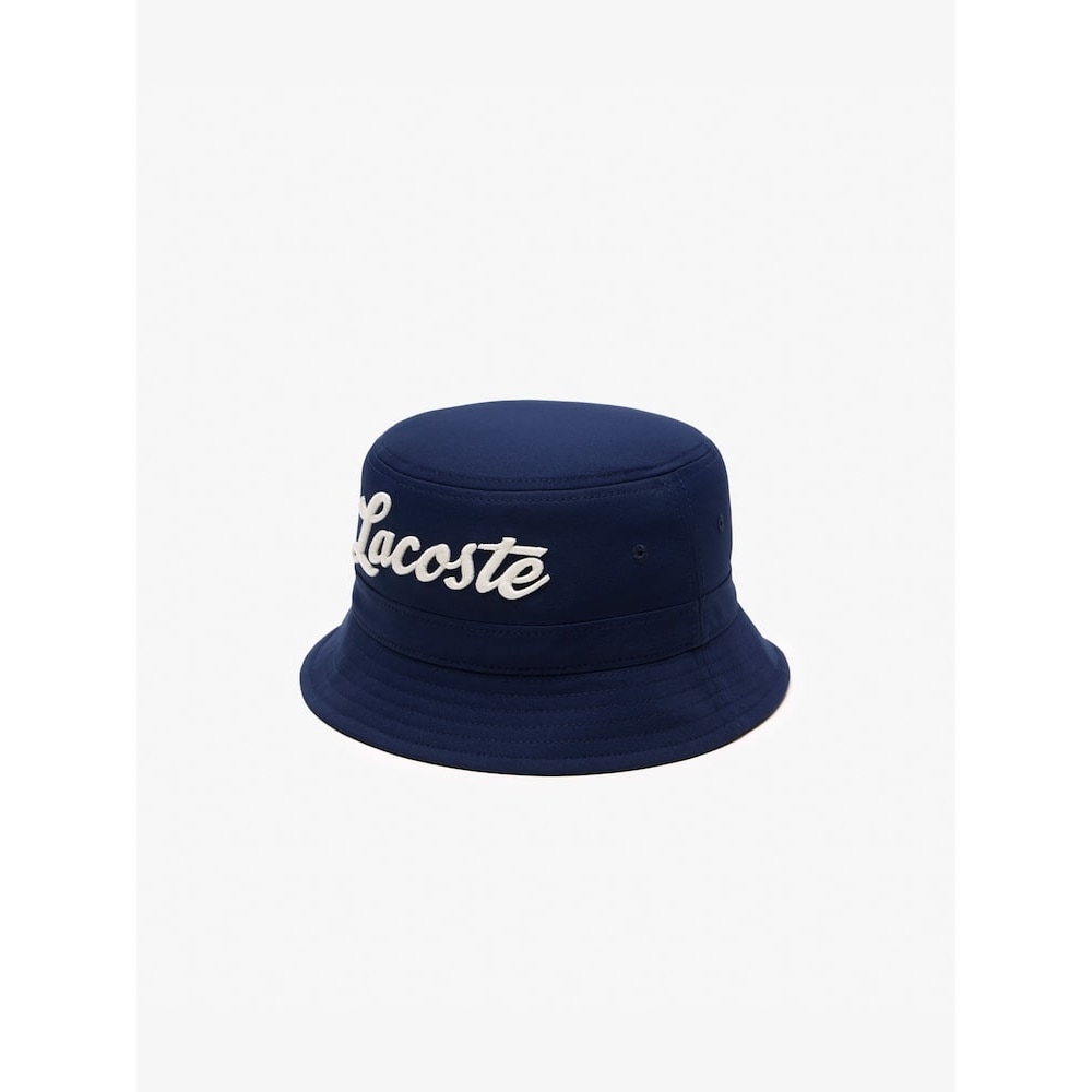 LACOSTE 女性用レタリングポイントゴルフバケットハット RK2261-55G 166 Q2NRK2261-55G166