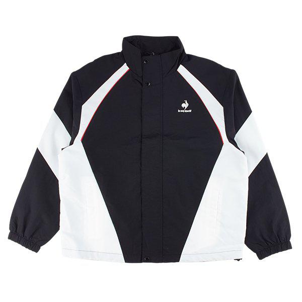 ルーズフィット カラーブロック メッシュ ジャケット QQ123LJK18 BLK