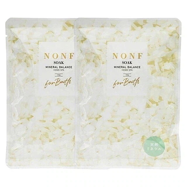 [国内正規品]ノンF ミネラルソーク 100g×10袋 x 2 お得な2個セット 入浴剤バスオイル バスソルト 浸かるノンF 入浴 無着色 無香料