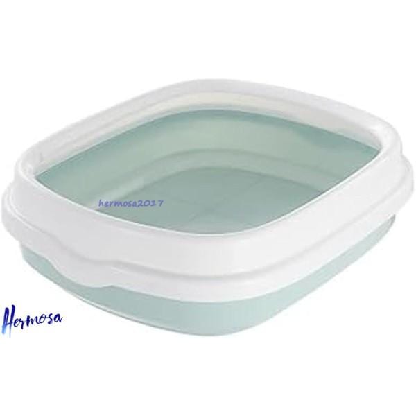 今日のイベント 新商品20%オフ 猫用トイレ本体 オープンタイプ 桃色A 40×12×35.5cm 子猫 成猫 ネコトイレ ハーフカバー 飛び散らない 足に砂残らない 清潔3枚購入で200円OFF