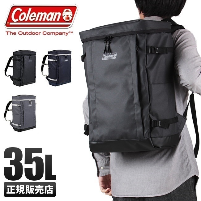 リュック 35L メンズ スクエア ボックス シールド35 防水 撥水 大容量 コール マン SHIELD35