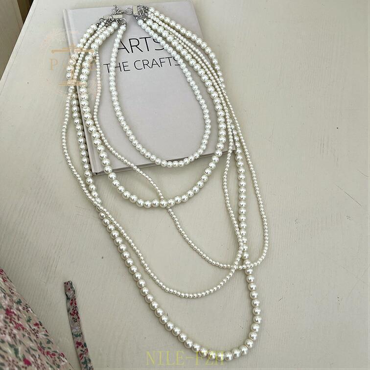 ロングネックレス ネックレス レディース パール ロング アクセサリー ジュエリー