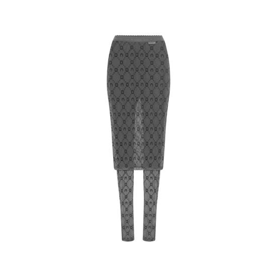 MARINE SERRE Women Pants WSK134A CJER0005 BK99 BLACK