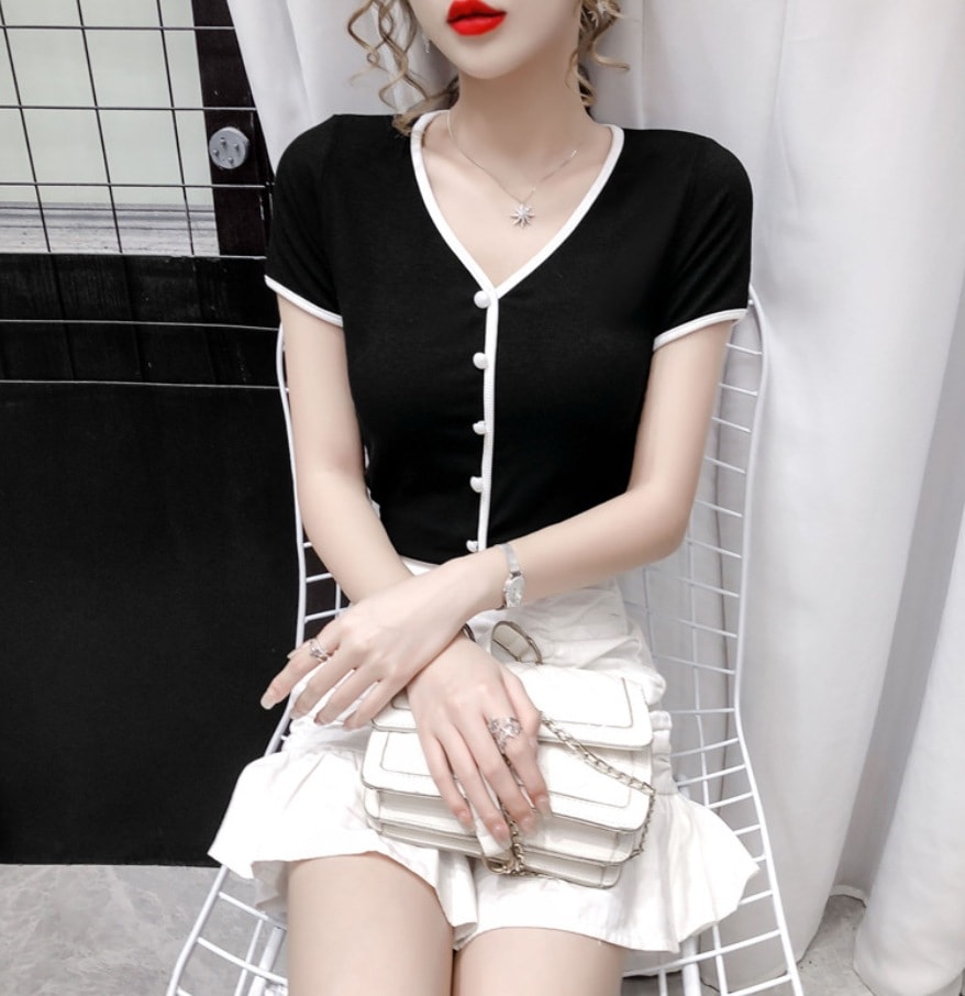 トップス デート モテアイテム Tシャツ カットソー 半袖 コットン 可愛い きれいめ 上品 おしゃれ かっこいい 可愛い ラブリー キュート ガーリー クール モード系 セクシー エレガント