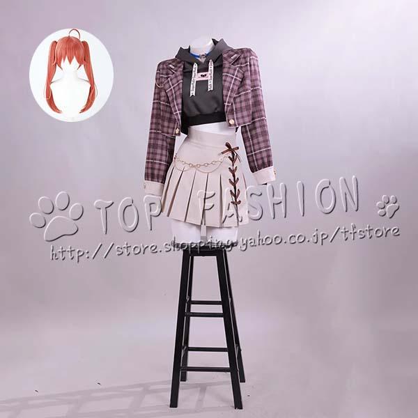 2026人気販売!VTuber ホロライブ hololive 風 さくらみこ 桜巫女 miComet コスプレ衣装 ウィッグ cosplay コスチューム 変装仮装 ハロウィン クリスマス