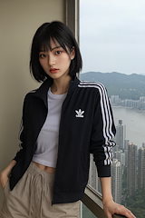 Qoo10 adidas ワッフル トラック ジャケット ミドル