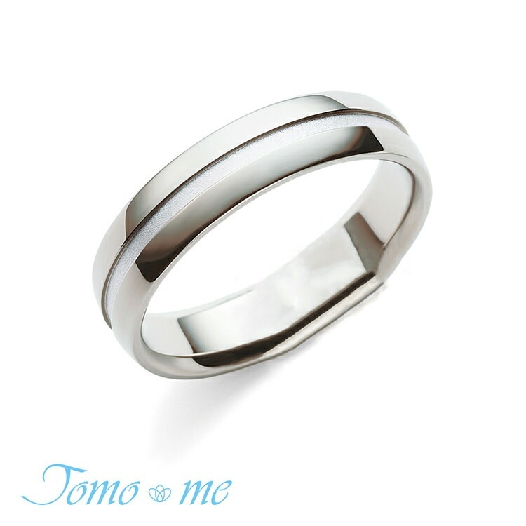 Tomo me トモミ リング michi みち 結婚指輪 プレシャスチタンコレクション 鍛造製法 TM-33 シルバー ダイヤモンド 指輪 ストレート 平甲丸 鏡面 マット