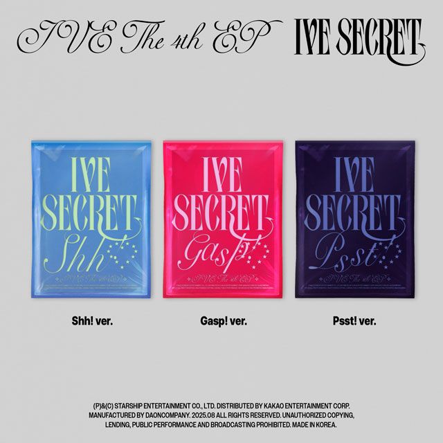 [バージョン選択]IVE ミニ4集 CD アルバム IVE SECRET [Shh! ver] [Gasp! ver] [Psst! ver] 5,129円
