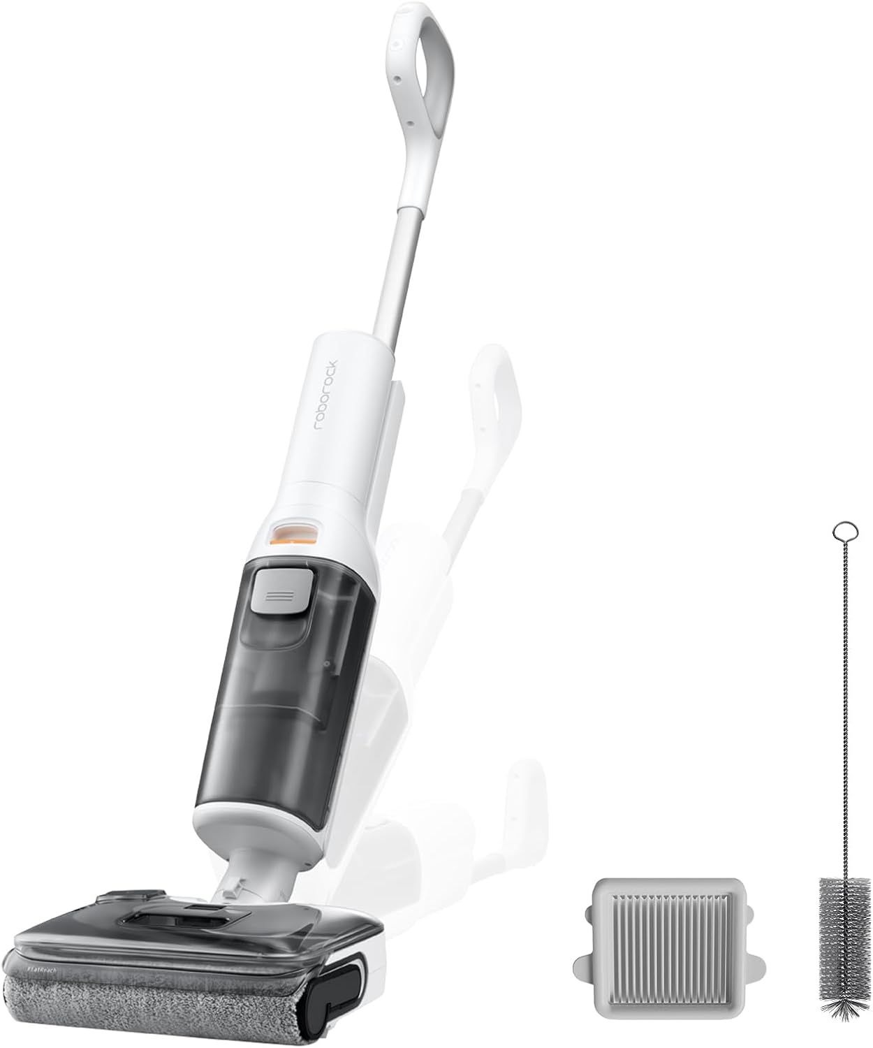 roborock(ロボロック) F25 RT 水拭き掃除機 吸引＆水拭き両用 コードレス掃除機 ローラーブラシ毛がらみゼロ 20000Paピーク吸引力 90℃自動洗浄&乾燥 細菌抑え エッジ清掃対応