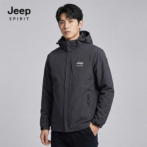 JEEP SPIRIT 共用 ベーシック ウィンドブレーカー ダークグレー (JSFAJK161)