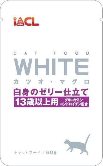 （まとめ買い）イトウ&カンパニーリミテッド WHITE カツオ/マグロ 白身のゼリー仕立て 13歳以上用 60g [x42]