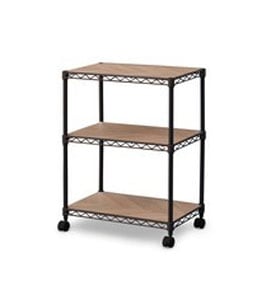 アイリスオーヤマ CMM-55073Bブラウン カラーメタルラック ウッドボード付き(ブラウン)3段 CMM55073Bブラウン 30,000,000円