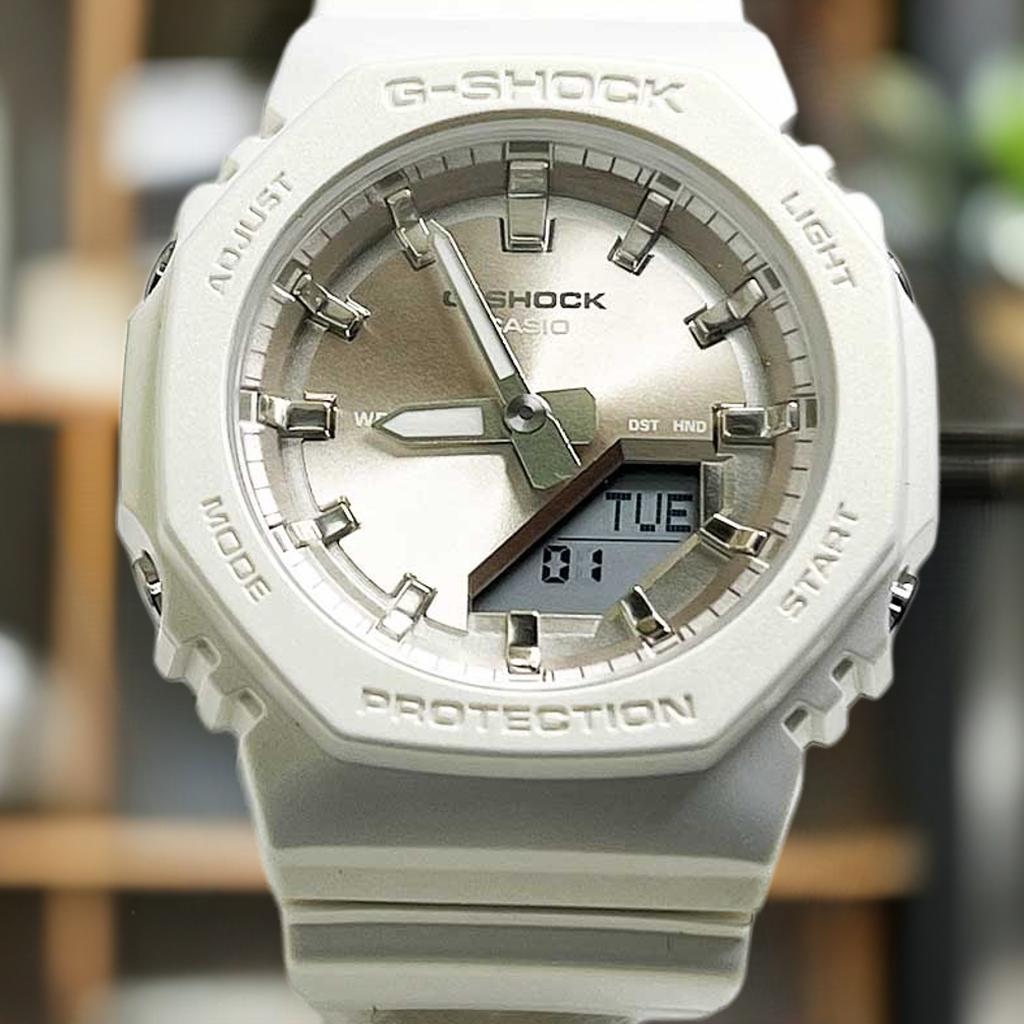 G-SHOCKカシオ 腕時計 ジーショック 国内正規品バイオマスプラスチック採用 GMA-P2100ST-7AJF レディース ホワイト クオーツ プレゼント腕時計 ギフ 12,870円