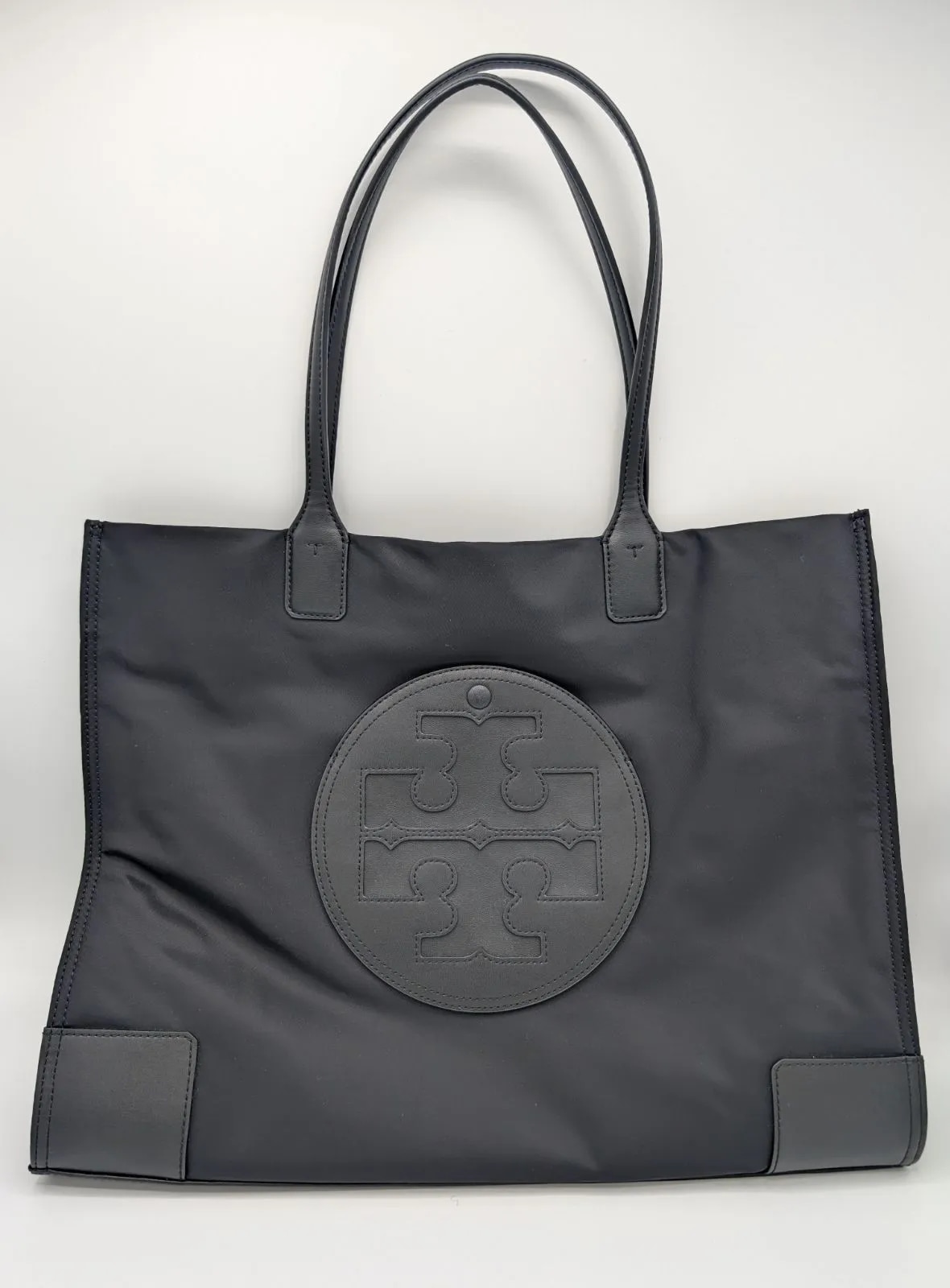 【美品】エラ ELLA ロゴ ナイロントートバッグ ショルダー ブラック