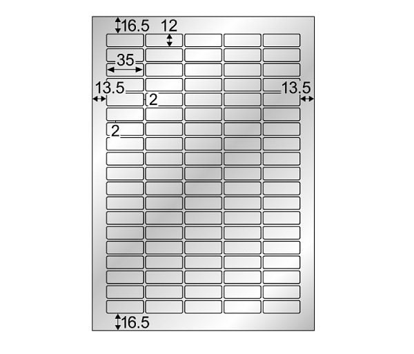 （まとめ買い）屋外用ラベル シルバーフィルム 備品用 A4 95面 6シート入 KLPS704S [x3]