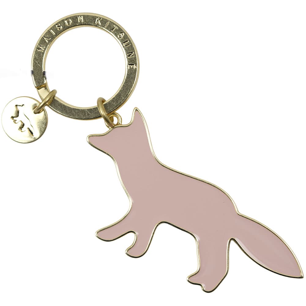 メゾンキツネ キーリング キーホルダー キーチャーム ローズ ピンク系 ヴィンテージ調 MAISON KITSUNE KEY CASE ROSEWATER OW06901AM1002 140