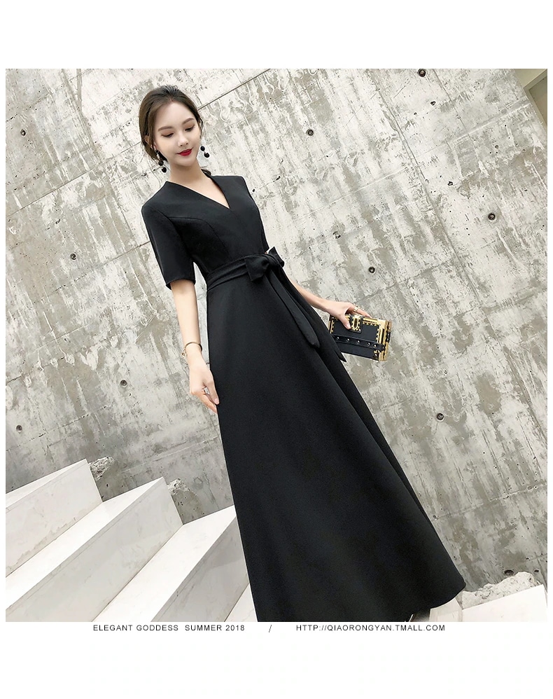 ドレス パーティードレス 二次会ドレス 舞台ドレス ロング ロング丈 袖あり 半袖 フレアスリーブ Vネック Aライン プリンセスライン ポリエステル かわいい 大人可愛い きれいめ シンプル 上品