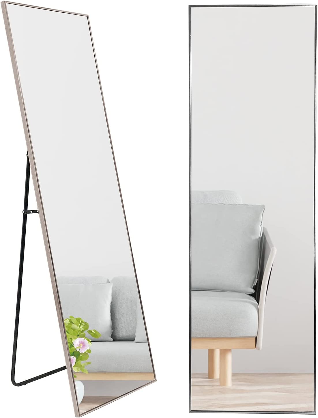 鏡 全身 大型　壁掛け 鏡 140cmx30cm ミラー スタンドミラー