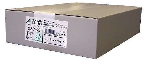PPCラベル A4ノーカット/500入 28762 00027211