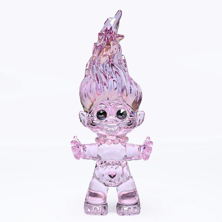 クリスタルフィギュア フィギュリン グッドラック・トロールズ トロール ピンク 5682657 インテリア オブジェ 置物
