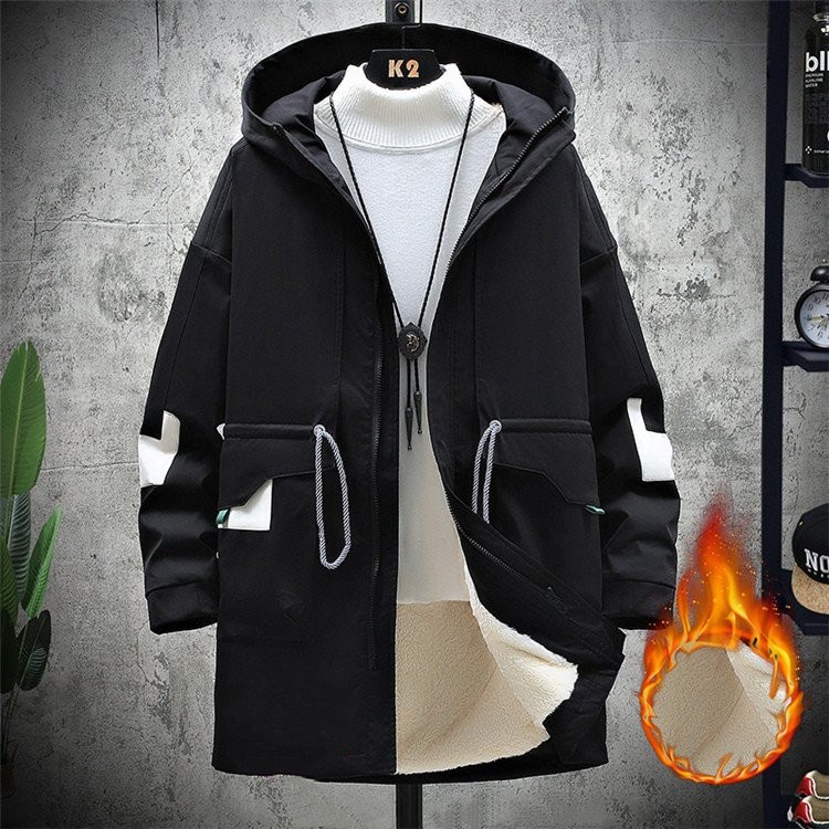 中綿コート メンズ 裏起毛 ロングコート ひも付き 防寒コート ジャケット 大きいサイズ 暖かい