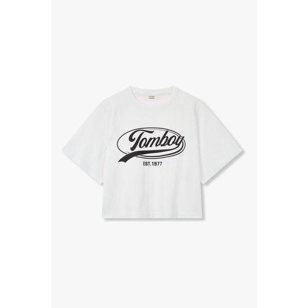 アームパッチクロップ半袖Tシャツ 9105222180001
