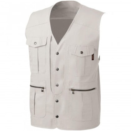 桑和 536 ベスト 3Lサイズ アイボリー(5)