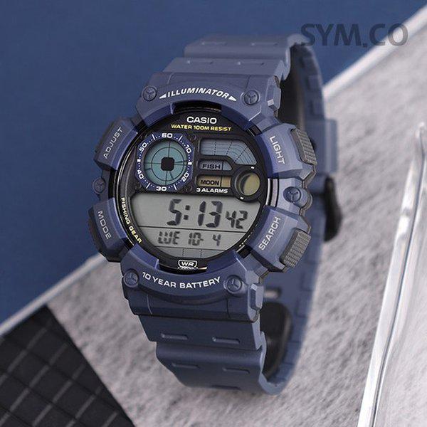 WS-1500H-2A 釣りモード アウトドア デジタル スポーツ メンズ ウレタン 腕時計 d