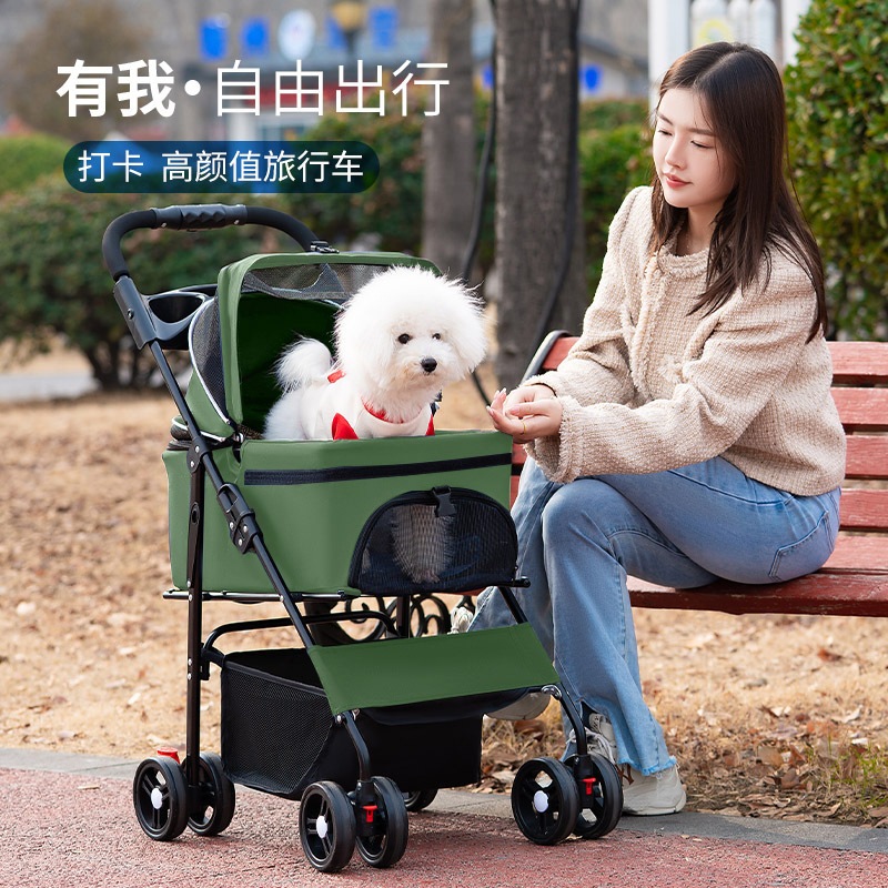【急速出荷】ペットカート分離犬軽量折り畳み可能猫コーギーカート中小型犬テディ足代わり外出