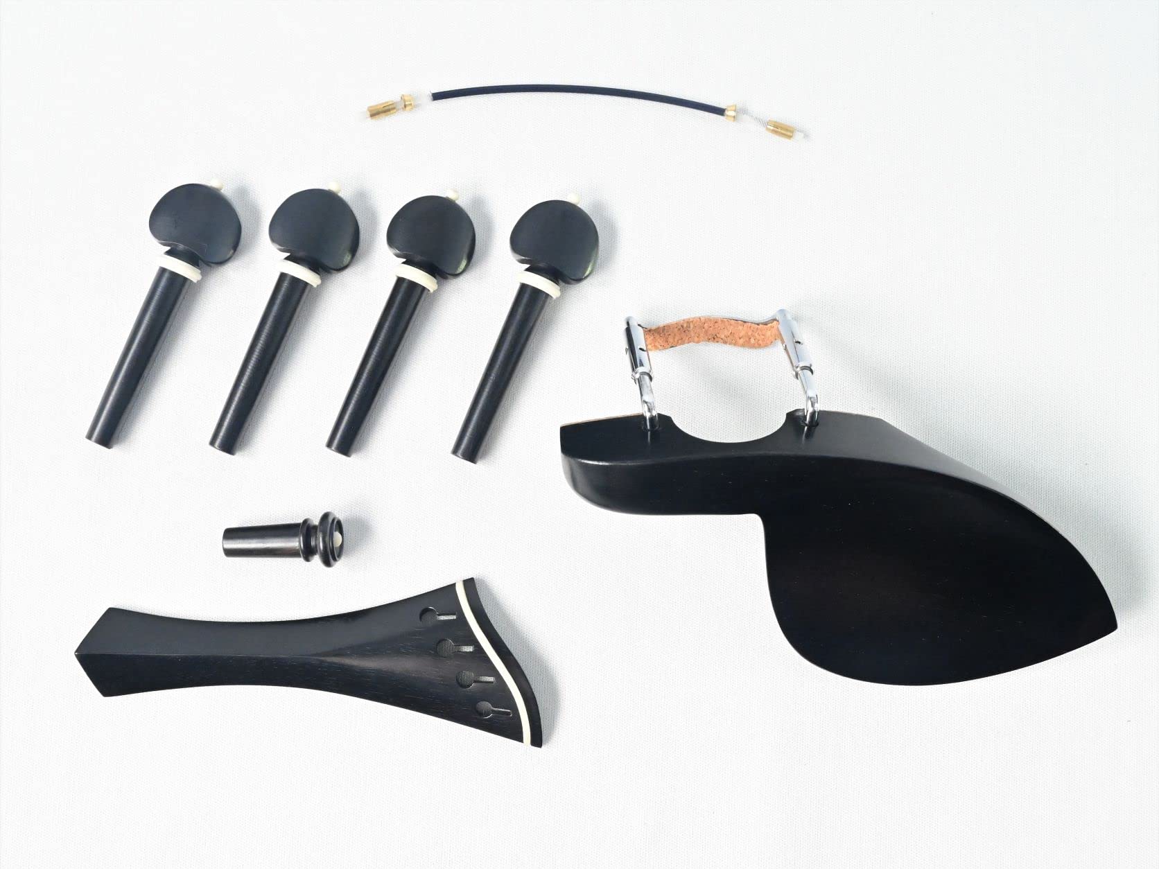 ARTIGIANO&VIOLIN バイオリン フィッティング エボニー (ヒルスタイル ハープ型テールピース)