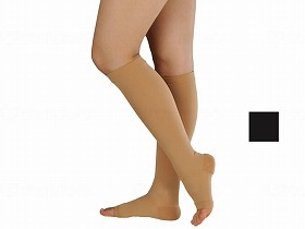 アンシルク/3 ハイソックス ブラック SS 18635