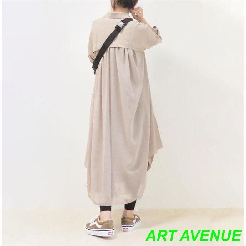 シャツワンピース レディース 春 きれいめ ワンピース 40代 春夏 長袖 ロングシャツ ロングワンピ 羽織り 切り替え 大きいサイズ 体型カバー 通勤