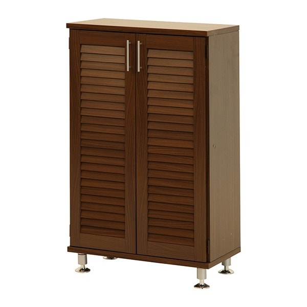 不二貿易 90482 ブラウン [ルーバーシューズボックス] メーカー直送