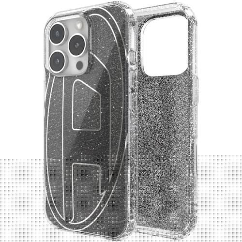 DIESEL iPhone 16 Pro DIESEL Oval D Glitter Case FW24 black 60148