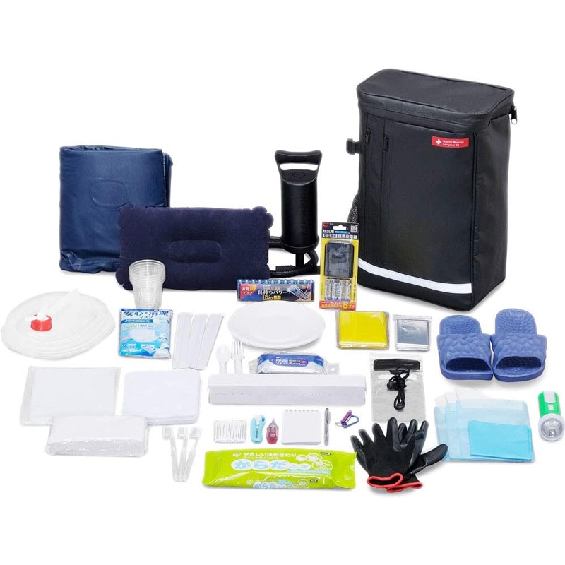 アイリスオーヤマ IRIS OHYAMA 防災セット 1人用31点 ブラック BS131