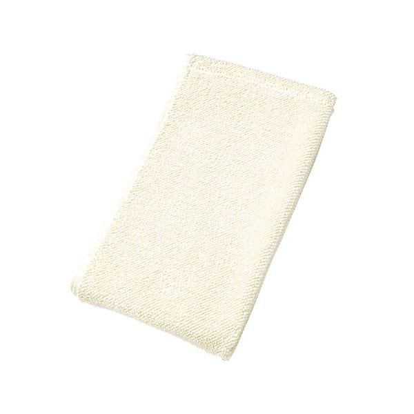 [まとめ]楠橋紋織 くすばしタオル ドラム式洗濯機対応 抗菌/防臭 ポワン小粒 スマートフェイスタオル アイボリー 1-68490-31-I[x5セット]