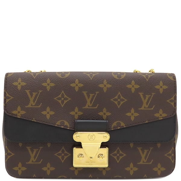 ルイヴィトン LOUIS VUITTON ショルダーバッグ マルソー モノグラムキャンバス モノグラム ゴールド金具 茶 黒 チェーンショルダー M46126 【保存袋】【中古】