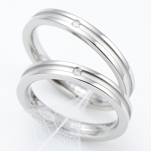 ユニセックスリング 指輪 ピンキー レディース メンズ サージカルステンレス ダイヤモンド 0.015ct 幅広いサイズ展開 ペアリングとしても オシャレ デイリー 普段使い 傷がつきにくい 8,228円
