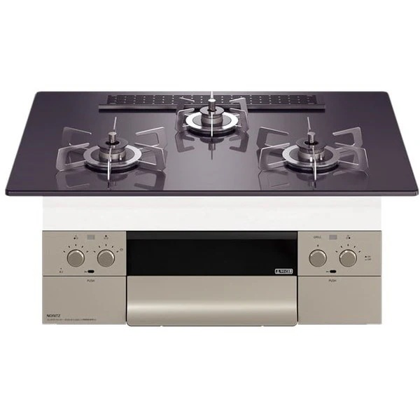 ビルトインガスコンロ プロパンガス用 3口 両側強火力 75cmタイプ N3WU2PWASQSTESC-LP Orche S-FLAT