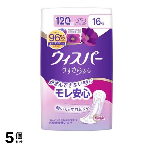 うすさら安心 120cc 27cm さわやかな香り 16枚入 5個セット