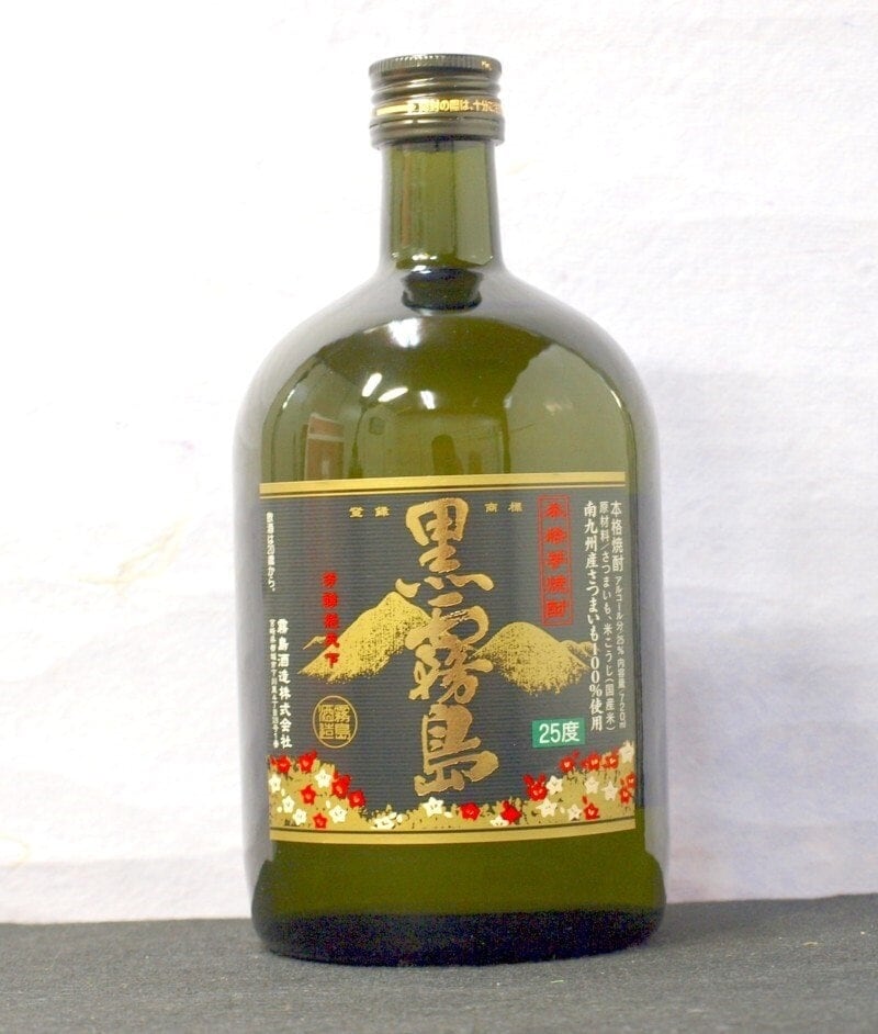 送料無料ケース単位黒霧島25度720ml瓶6本=1ケース芋焼酎クロキリメーカー宮崎県：霧島酒造(株)