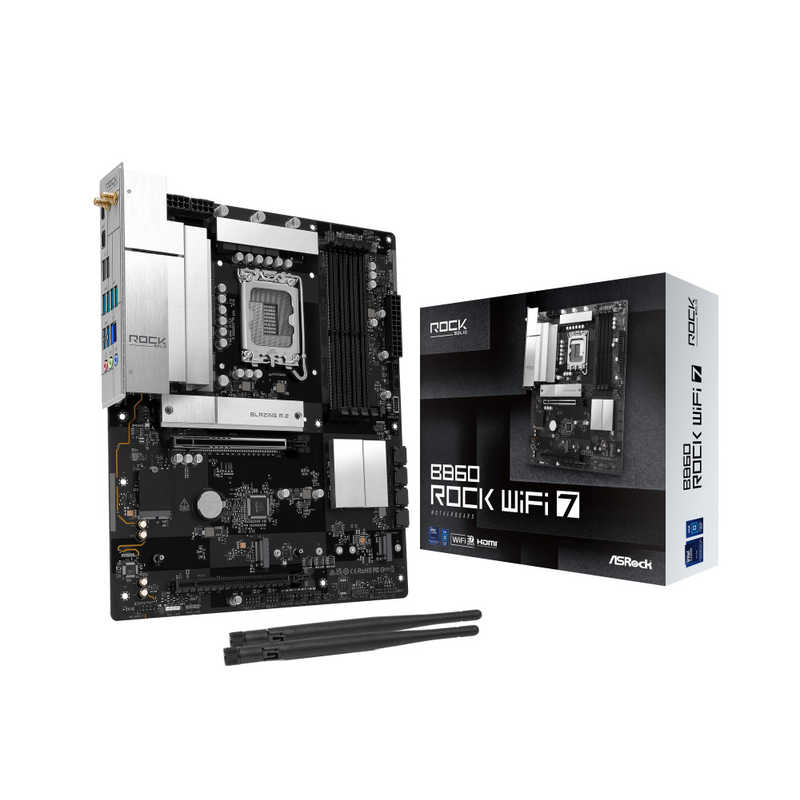 ASROCK　ASRock B860 Rock WiFi 7 ［ATX］　B860RockWiFi7